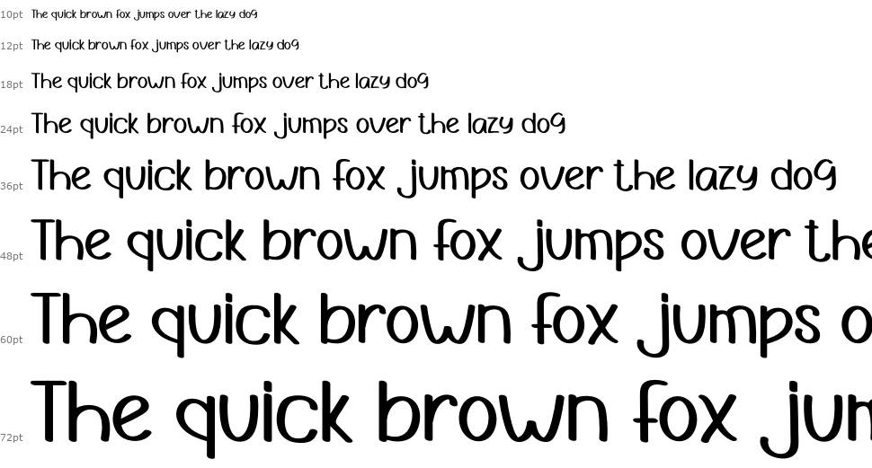 The Humble font Waterfall