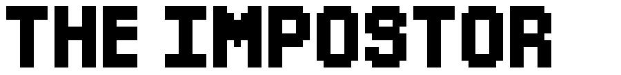 The Impostor font