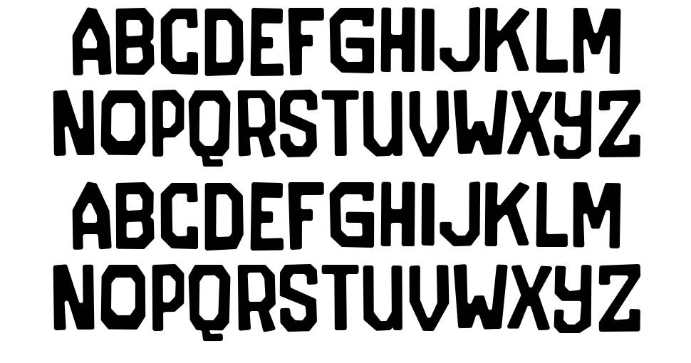 The Jersey font specimens