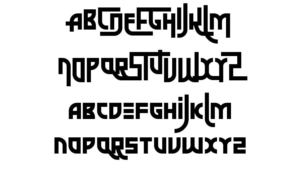 The Jjester font specimens
