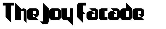 The Joy Facade 字形