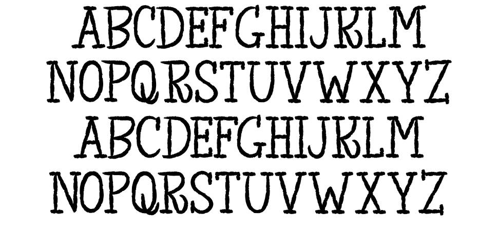 The King of Lost Towel font specimens