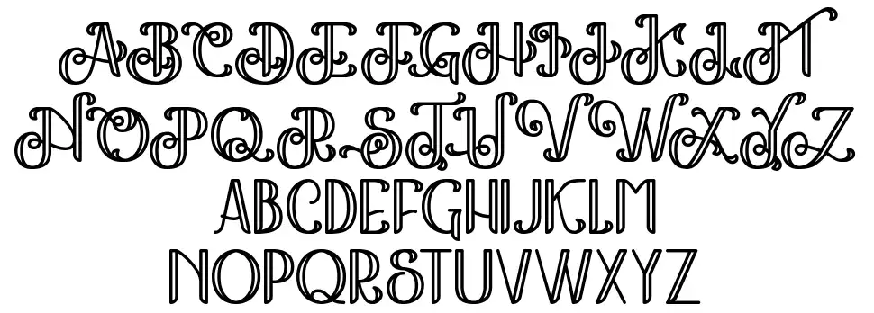 The Kingston font specimens