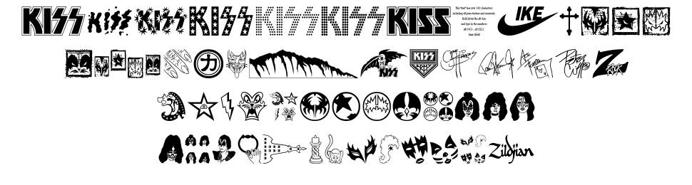 The Kiss Font font