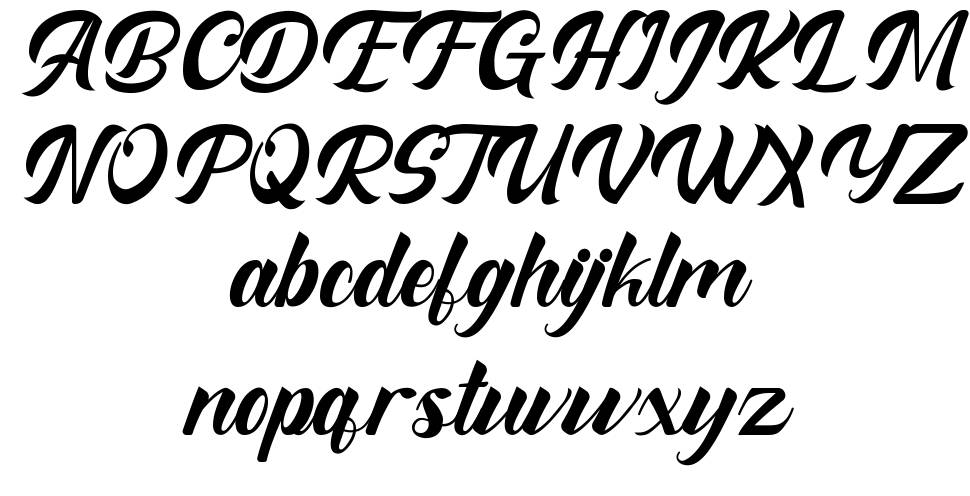 The Knight font Örnekler