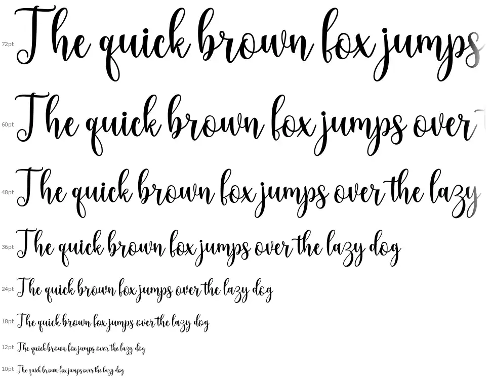 The Lazy schriftart Wasserfall