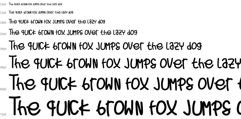 The Lazy Fog font Waterfall