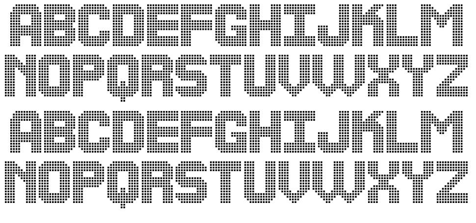 The Led Display St font specimens