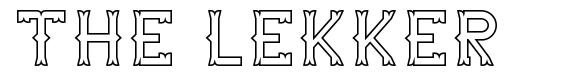 The Lekker font