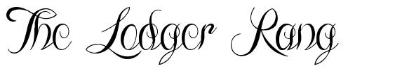 The Lodger Rang font
