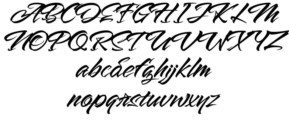 The Lord Night font specimens