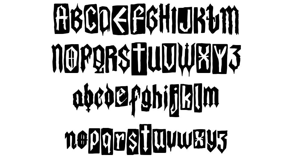 The Lord Of Punk font specimens
