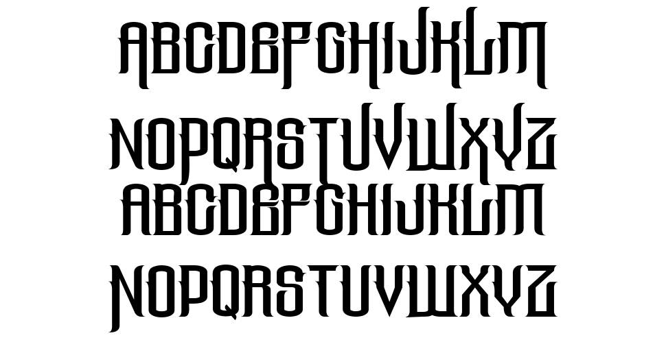 The Lost Canyon font specimens
