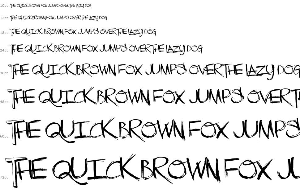 The Low Down font Waterfall