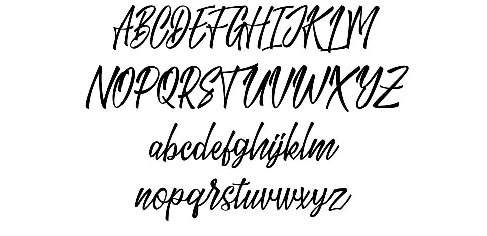 The Lucky font specimens