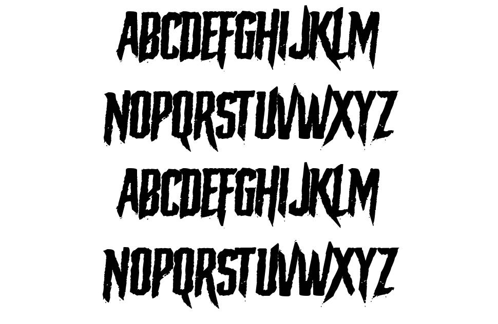 The Macabre font Örnekler