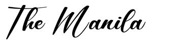 The Manila font
