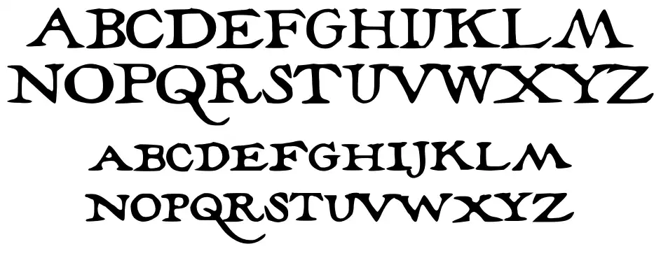 The Marauder's Map Specimen The Marauder's Mapfont specimens