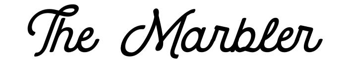 The Marbler font