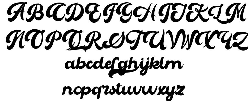 The Matesih font specimens