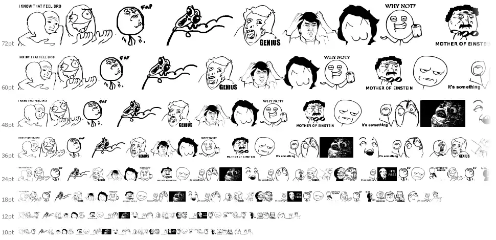The meme fontfont waterfall