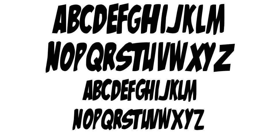 The Mighty Avengers font specimens
