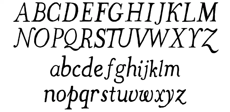 The Missus Hand Obliquefont specimens