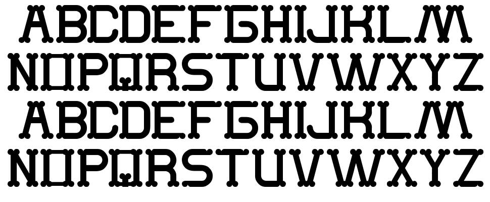 The Monkey font specimens