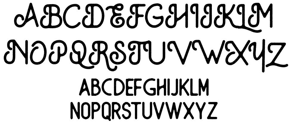 The Monokill font specimens