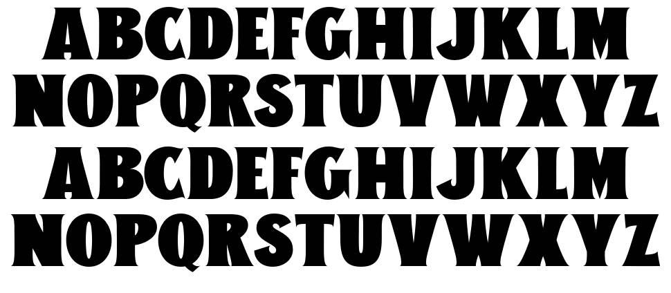 The Moon Milter font specimens