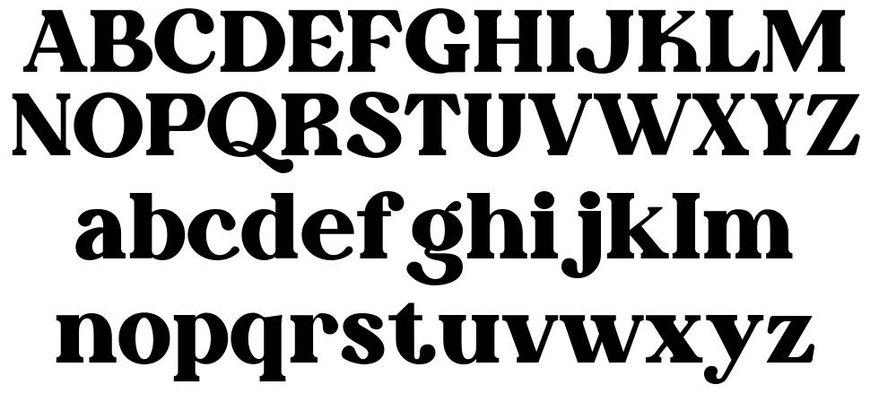 The Morille font specimens