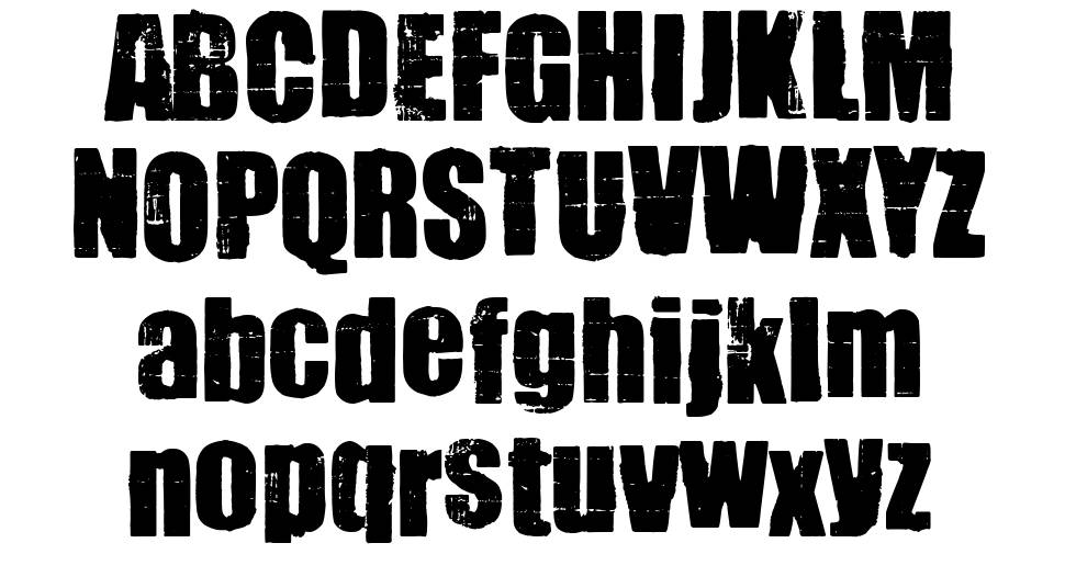The Night Of The Hunter font specimens