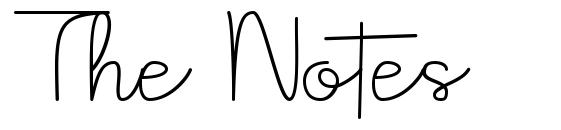 The Notes font