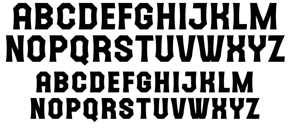 The October Two font specimens