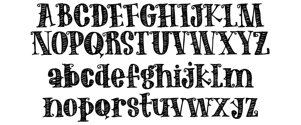 The Old Forestfont specimens