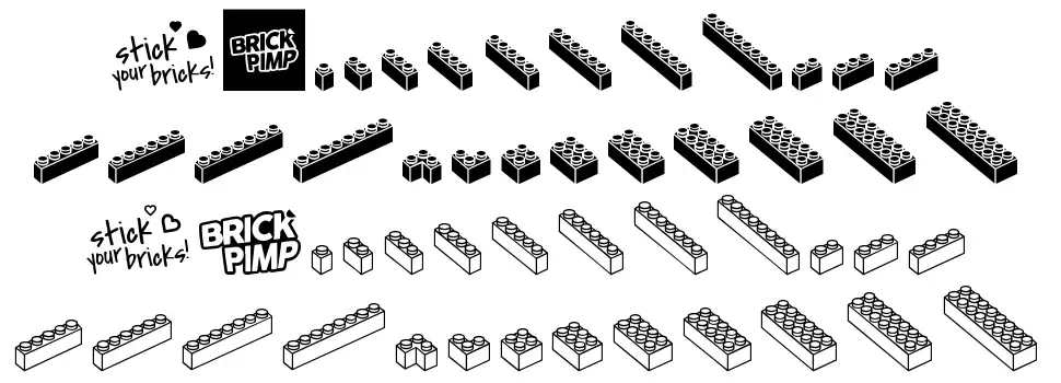 The One & Only Brickfont specimens