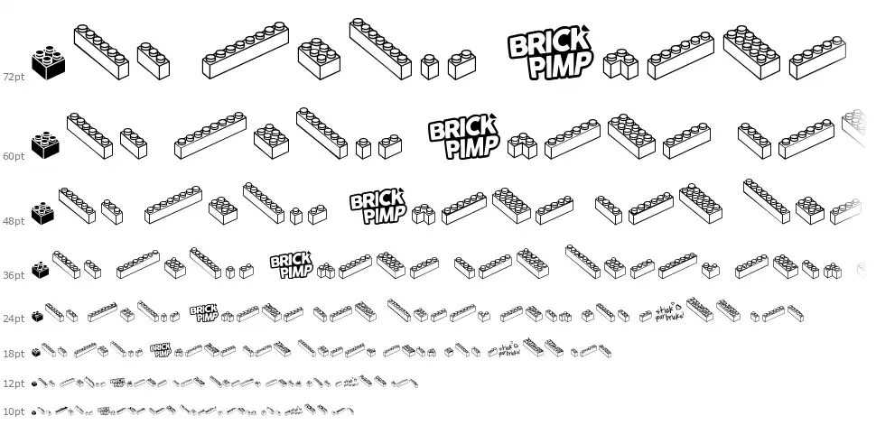 The One & Only Brickfont waterfall