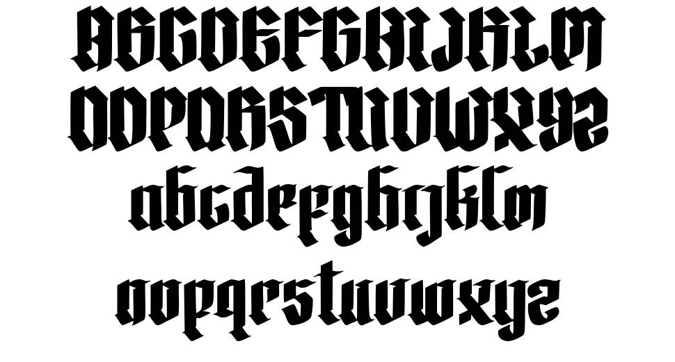 The Osgiliath フォント 標本