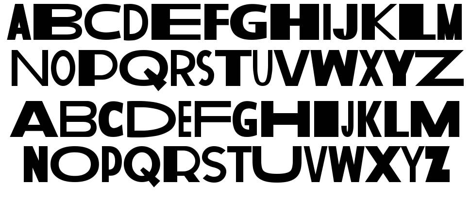 The Outskirts font specimens