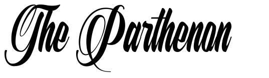 The Parthenon шрифт