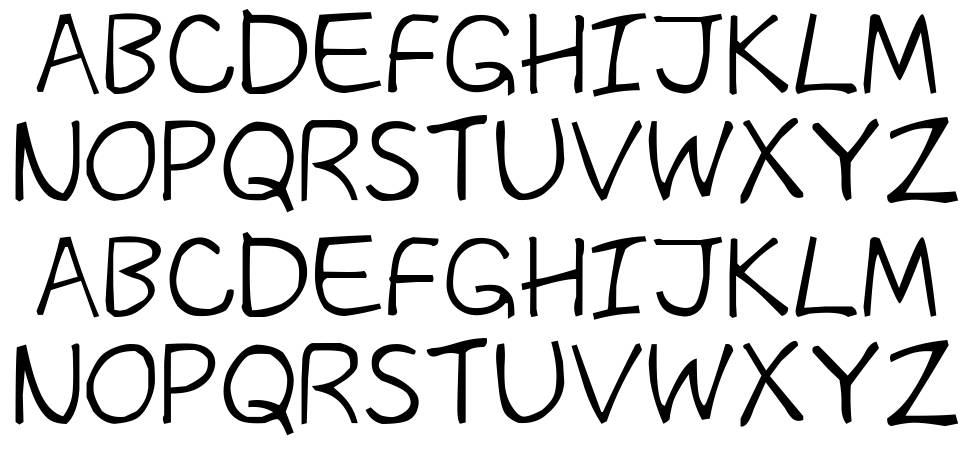 The Past G font specimens