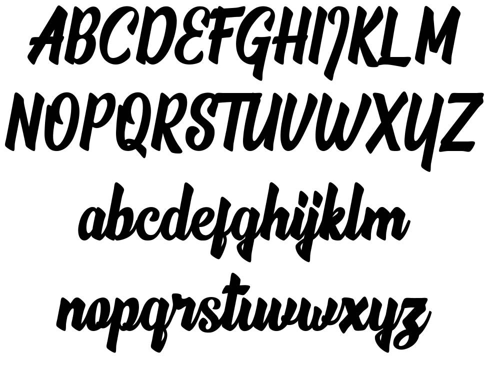 The Phamelo font specimens