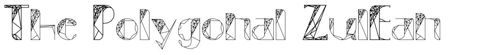 The Polygonal ZulEan шрифт