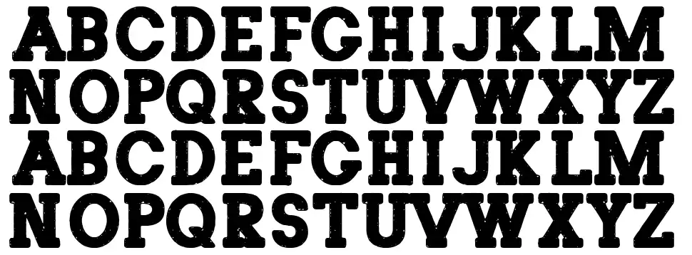 The Poster Seriffont specimens
