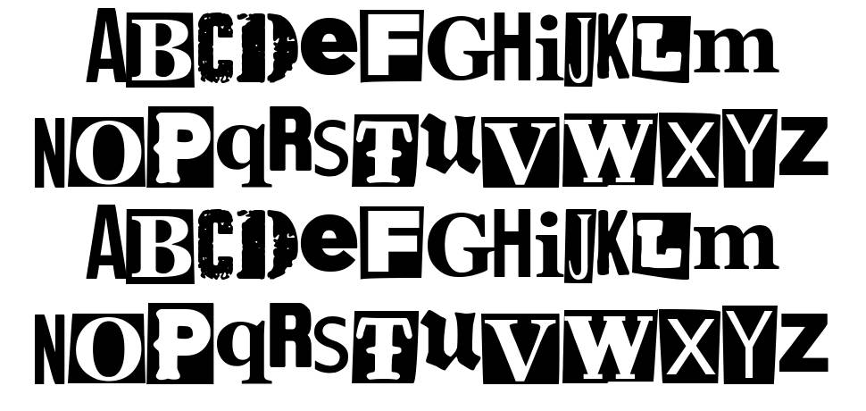 The Punk And The Godfather font specimens