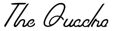 The Quadro шрифт
