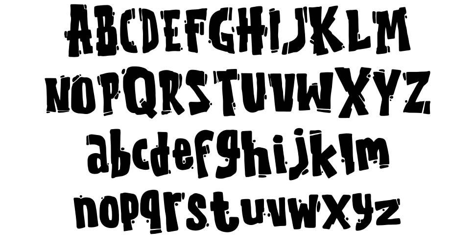 The Quakeer font specimens