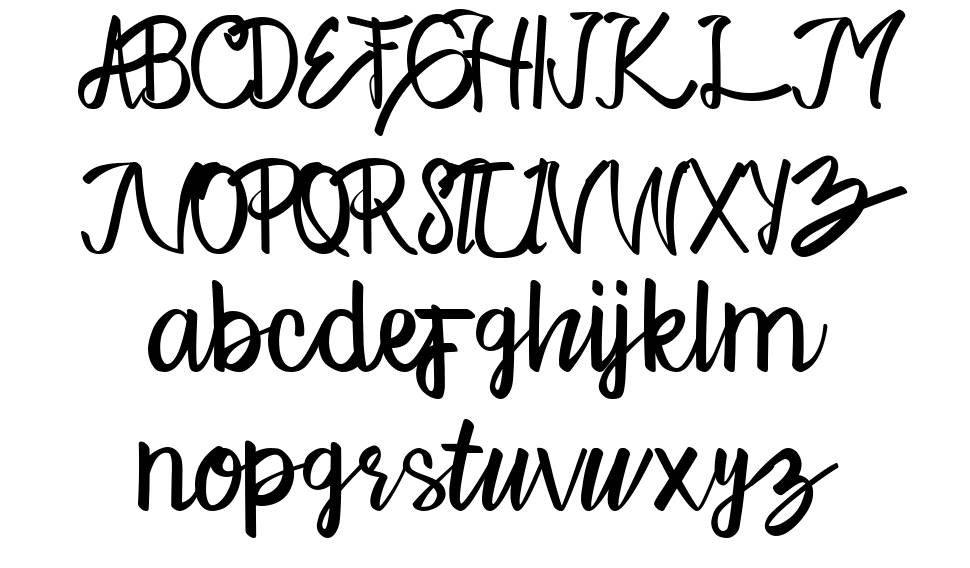 The Quietty font specimens