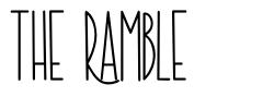 The Ramble font