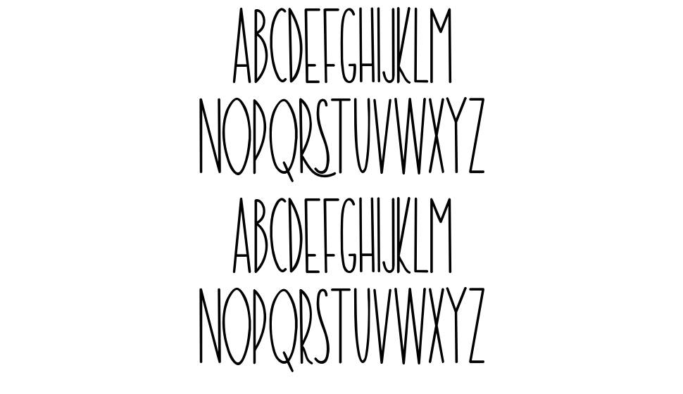 The Ramble font specimens